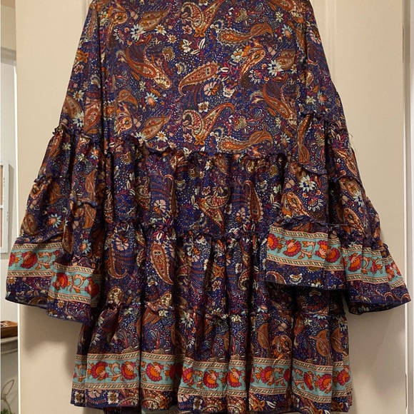 Zury Floral Paisley Mini Dress - Multicolor - Picture 2 of 6